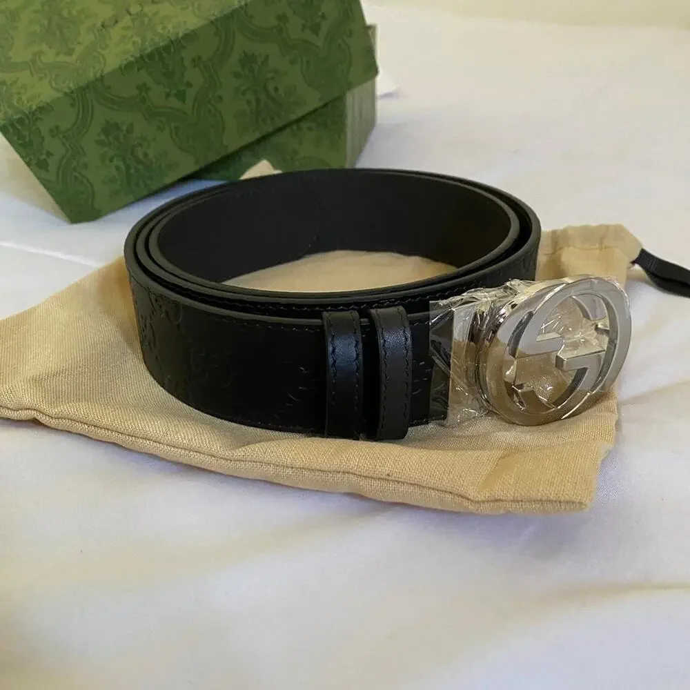 Gucci reversible belt with interlocking G buckle - size 100 EU / 40 US